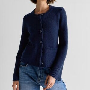Quince Mongolian Cashmere Structured Cardigan
